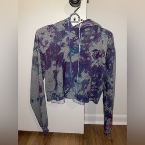Wild Fable tie-dye cropped hoodie